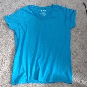 Blue and coral pink glidan shirts